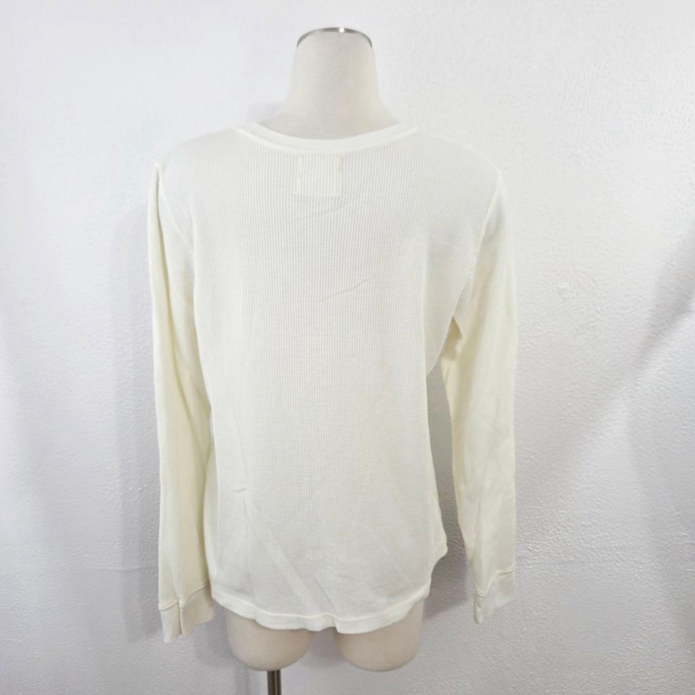 Back When x Anthropologie Thermal Rockies Graphic Top ivory tee women's medium M - Picture 4 of 6